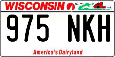 WI license plate 975NKH