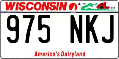 WI license plate 975NKJ