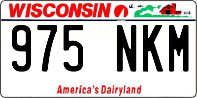 WI license plate 975NKM