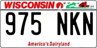 WI license plate 975NKN