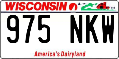 WI license plate 975NKW