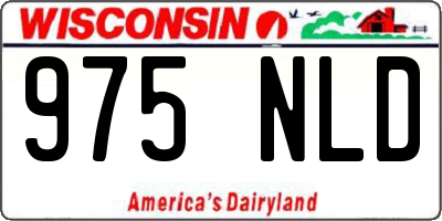 WI license plate 975NLD