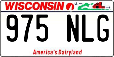 WI license plate 975NLG