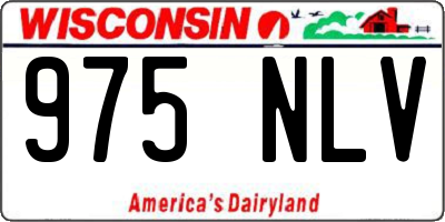 WI license plate 975NLV