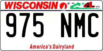 WI license plate 975NMC