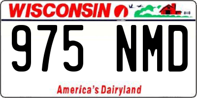 WI license plate 975NMD