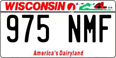 WI license plate 975NMF
