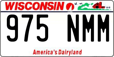 WI license plate 975NMM