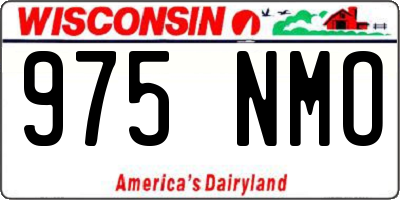 WI license plate 975NMO