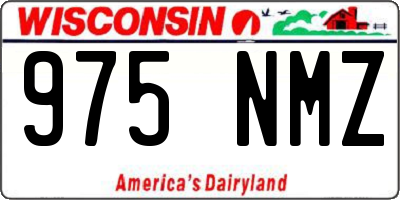 WI license plate 975NMZ