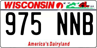 WI license plate 975NNB