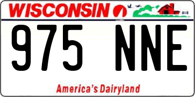 WI license plate 975NNE