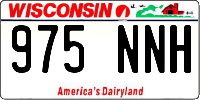 WI license plate 975NNH
