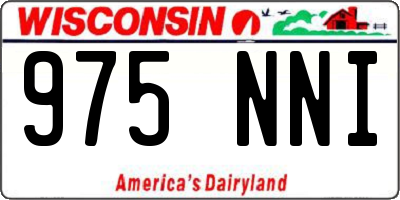 WI license plate 975NNI