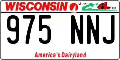 WI license plate 975NNJ