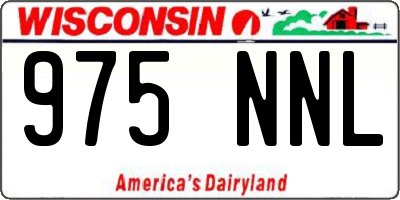 WI license plate 975NNL