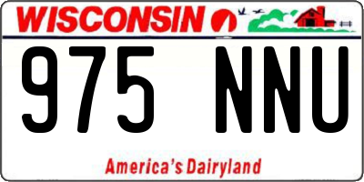 WI license plate 975NNU
