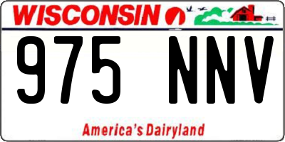 WI license plate 975NNV