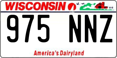 WI license plate 975NNZ