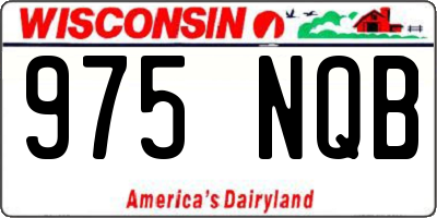 WI license plate 975NQB