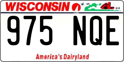 WI license plate 975NQE