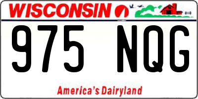 WI license plate 975NQG