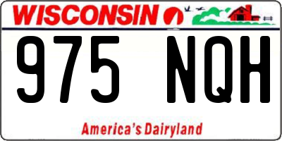WI license plate 975NQH