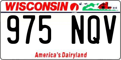 WI license plate 975NQV