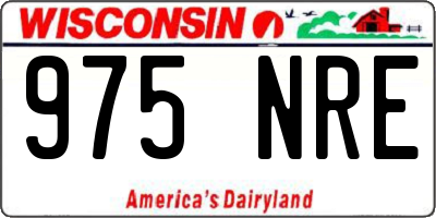 WI license plate 975NRE