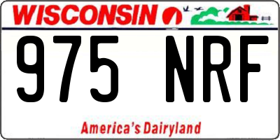 WI license plate 975NRF