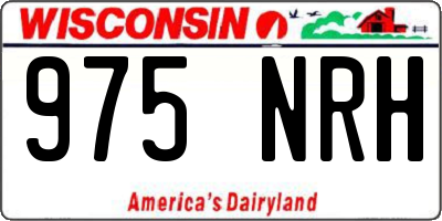 WI license plate 975NRH