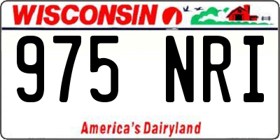 WI license plate 975NRI