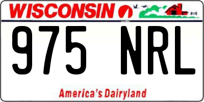 WI license plate 975NRL