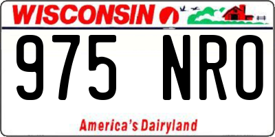 WI license plate 975NRO
