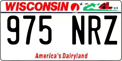 WI license plate 975NRZ