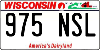 WI license plate 975NSL