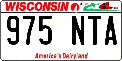 WI license plate 975NTA