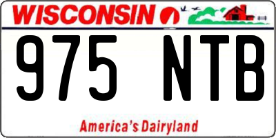 WI license plate 975NTB