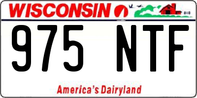 WI license plate 975NTF