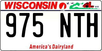 WI license plate 975NTH