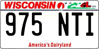 WI license plate 975NTI