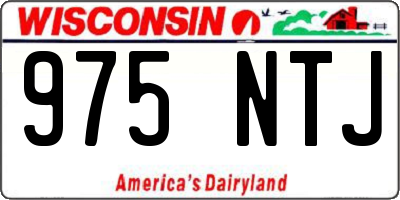 WI license plate 975NTJ