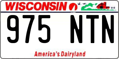 WI license plate 975NTN