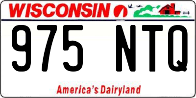 WI license plate 975NTQ
