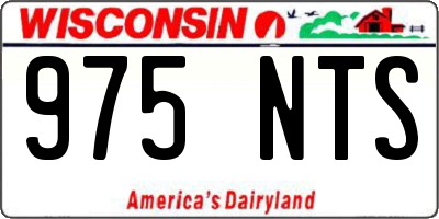 WI license plate 975NTS