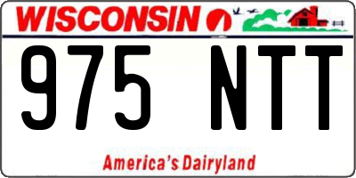 WI license plate 975NTT
