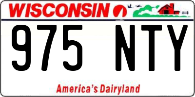 WI license plate 975NTY