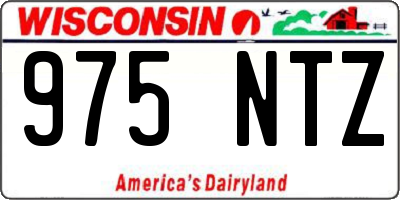 WI license plate 975NTZ