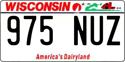 WI license plate 975NUZ