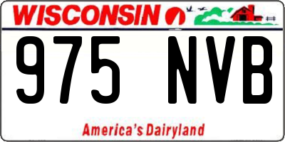 WI license plate 975NVB